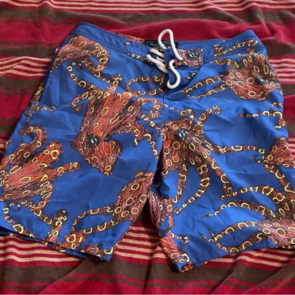 *SOLD ON EBAY* Abercrombie & Fitch Octopus Print Swim Shorts